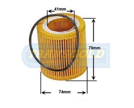 Cartridge Filters Fits BMW 3/5/6 Series 05-On WC093 CF2673 - Transgold | Universal Auto Spares