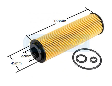 Cartridge Filters Fits Mercedes C / E Class WCO181 CF2703 - Transgold | Universal Auto Spares