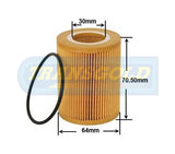 Cartridge Filters Fits Ford Ranger / BT50 (WCO161/R2720P) CF2720 - Transgold | Universal Auto Spares