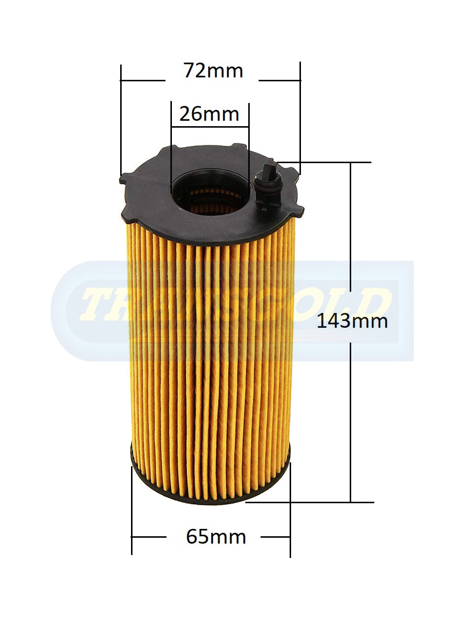 Cartridge Filters Fits Jeep Cherokee / Wrangler WCO110 CF2750 - Transgold | Universal Auto Spares