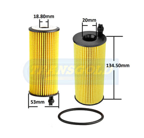 Cartridge Filters Fits BMW / Mini Diesel WCO210 CF2808 - Transgold | Universal Auto Spares