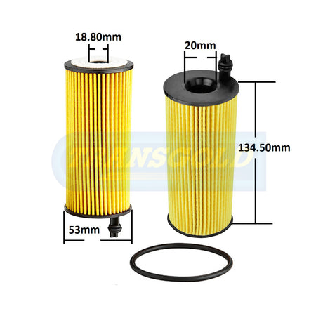 Cartridge Filters Fits BMW / Mini Diesel WCO210 CF2808 - Transgold | Universal Auto Spares