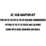 Wheel Hub Adaptors Fit For Holden Commodore VT VX VY VZ For VB VC VH VK VL VN VP Holden Commodore CH002-2PCS - Machter