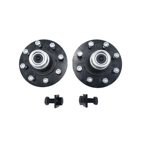 8 x 6.5 Lug 8000LB Superior Shipping Container Wheels Bolt-on Spindle Kit - Machter