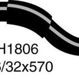 Hose - Top MITSUBISHI Lancer 1500cc CH1806 - MACKAY