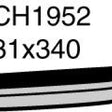 Hose - Top FORD Telstar 2.5L V6 CH1952 - MACKAY