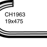 Hose - Heater FORD Falcon/Fairlane 4.0L 6Cyl CH1963 - MACKAY