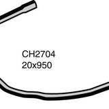 Hose - Heater PEUGEOT 405 1.9L CH2704 - MACKAY