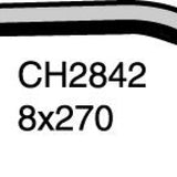 Hose - Heater HOLDEN JACKAROO 4JB1 2.8L Turb CH2842 - MACKAY