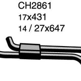 Hose - Heater SAAB 900 (B234) CH2861 - MACKAY