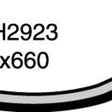 Hose - Heater DAIHATSU Rocky 2.8L Diesel CH2923 - MACKAY