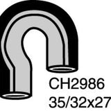 Hose - Bottom AUDI 5000 2.1 2.3L CH2986 - MACKAY