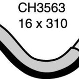 Hose - Heater TOYOTA Cressida 3.0L 7MGE CH3563 - MACKAY