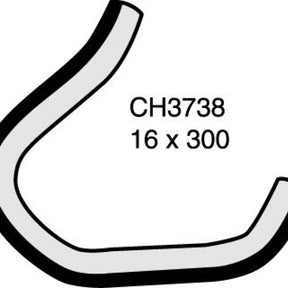 Hose - Heater TOYOTA PRADO 3.0L 1 KZ-TE T/D CH3738 - MACKAY
