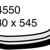 Hose - Top HONDA LDA2 4 Cyl 8V SOHC VTEC CH4550 - MACKAY