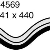 Hose - Bottom BMW 633CSi 635CSi E24 3.3L 3.4 CH4569 - MACKAY