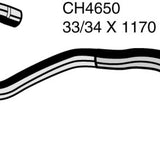 Hose - Bottom MITSUBISHI 2.0L 07-On CH4650 - MACKAY
