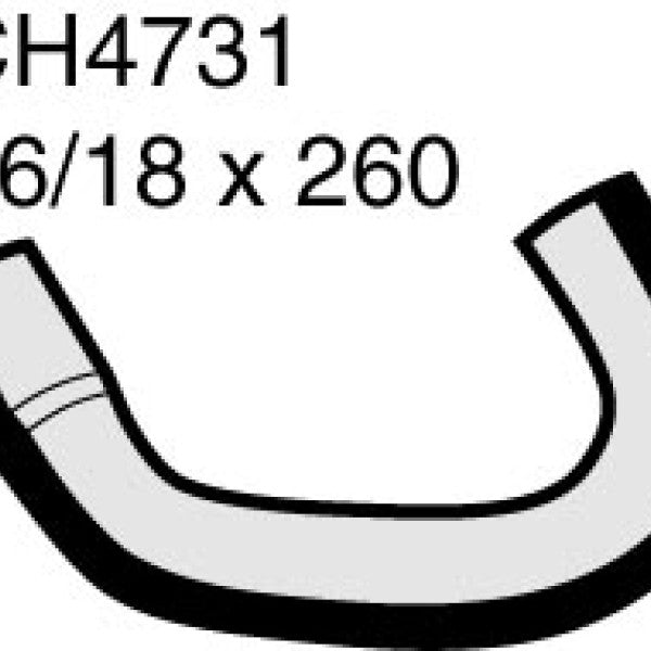 Hose - Heater TOYOTA 3L Diesel 1997-03 CH4731 - MACKAY