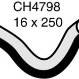 Hose - Heater MAZDA 2 DY10Y1 ZY 1.5L CH4798 - MACKAY