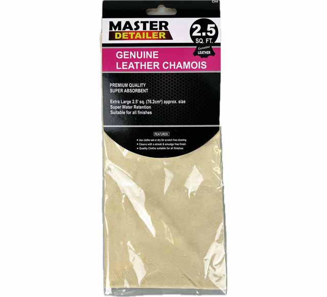 Natural Leather Chamois Amber Quality 2.5sq/ 3.5sq/ 4.5sq FT - Master Detailer 2.5 SQ