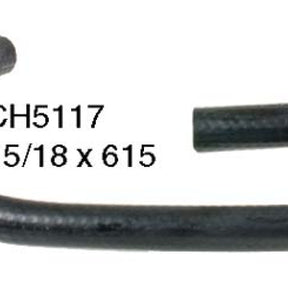 Hose - Heater TOYOTA 3VZ-FE V6 12V SOHC CH5117 - MACKAY