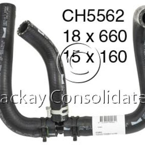 Hose - Heater FORD 4.0L BARRA DOHC 24V CH5562 - MACKAY