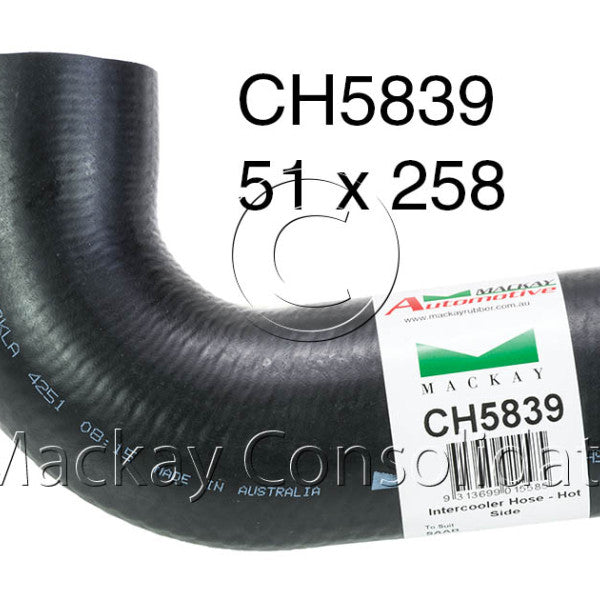 Hose - Intercooler SAAB B202L DOHC 16V CH5839 - MACKAY