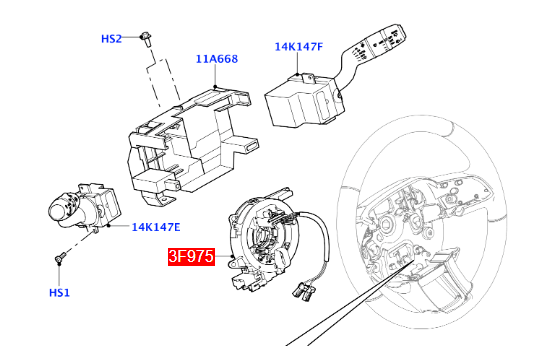 Airbag Clock Spring Fit For Land Rover Evoque L538 Freelander 2 L359 LR024651 CKSG-LR007 - Machter