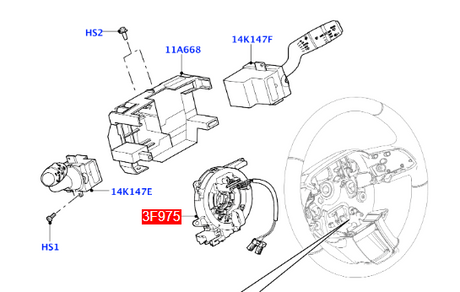 Airbag Clock Spring Fit For Land Rover Evoque L538 Freelander 2 L359 LR024651 - Machter