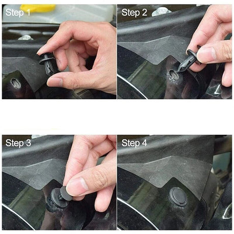 190Pieces Car Body Trim Clips Retainer Rivets Screw Panel Push Fastener Bumper - Machter