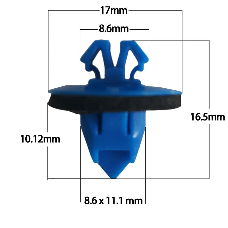 Door Trim Front Body Moulding Repair Flare Panel Clip Fit For Toyota Prado 120 series 12pcs CLIPKIT-TA001 - Machter
