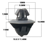 Door Trim Front Body Moulding Repair Flare Panel Clip Fit For Toyota Prado 120 series 12pcs CLIPKIT-TA001 - Machter