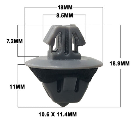 Door Trim Front Body Moulding Repair Flare Panel Clip Fit For Toyota Prado 120 series 12pcs CLIPKIT-TA001 - Machter
