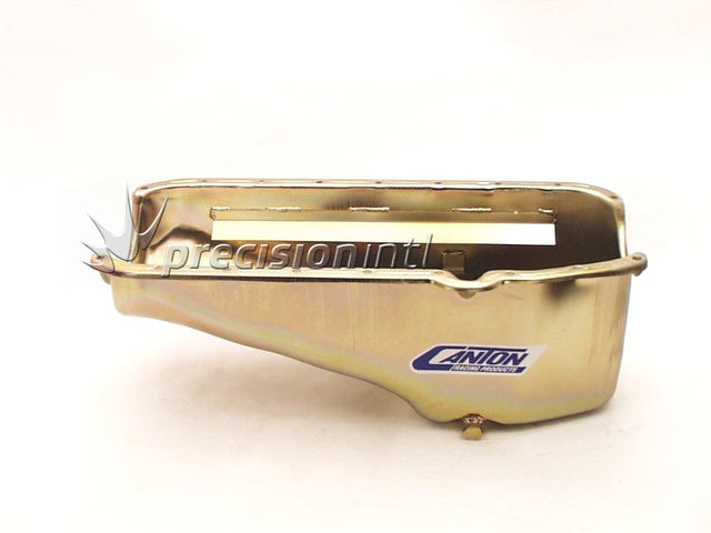 Stock Appearing Oil PAN Chev SB PRE 1980 LHS Dipstick CN15010 - Canton Racing Products - Oil Sumps & Pans - Canton Racing Products