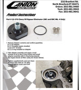 Chev Oil Filter Mount Billet NON Bypass Type CN22570 - Canton Racing Products - Oil System Components - Canton Racing Products
