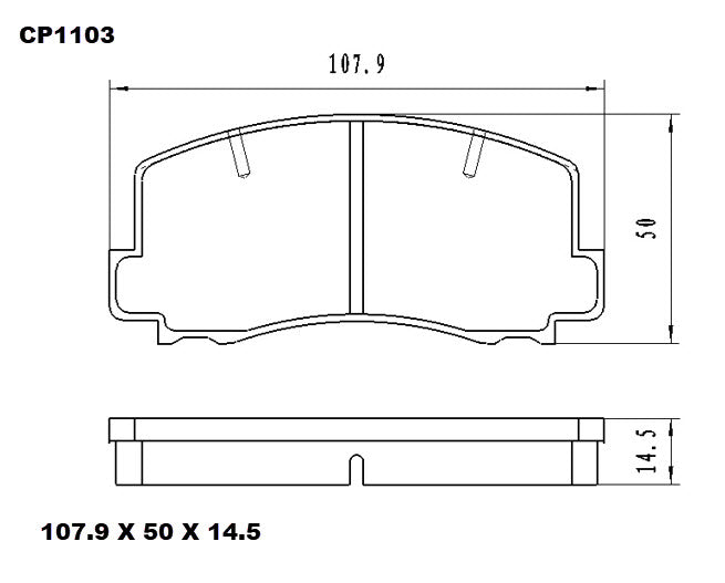 Ceramic Brake Pads CP1103 (DB1103) - Premier Performance Auto Parts