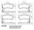 Ceramic Brake Pads CP1306 (DB1306) - Premier Performance Auto Parts | Universal Auto Spares
