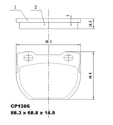 Ceramic Brake Pads CP1306 (DB1306) - Premier Performance Auto Parts