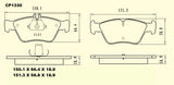 Ceramic DB1330 Brake Pads DB1330 CP1330 - Premier Performance Auto Parts | Universal Auto Spares