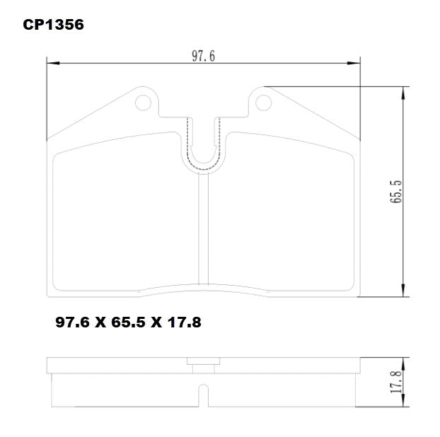 Ceramic Brake Pads CP1356 (DB1356) - Premier Performance Auto Parts | Universal Auto Spares