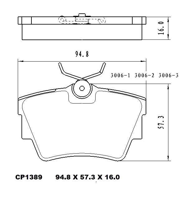 Ceramic Brake Pads CP1389 (DB1389) - Premier Performance Auto Parts