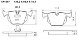 Ceramic Brake Pads CP1397 (DB1397) - Premier Performance Auto Parts | Universal Auto Spares