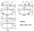 Ceramic DB1814 Brake Pads DB1814 CP1814 - Premier Performance Auto Parts | Universal Auto Spares