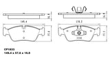 Ceramic Brake Pads CP1833 (DB1833) - Premier Performance Auto Parts