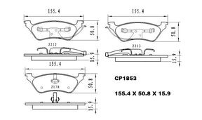 Ceramic Brake Pads CP1853 (DB1853) - Premier Performance Auto Parts | Universal Auto Spares