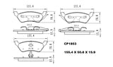 Ceramic Brake Pads CP1853 (DB1853) - Premier Performance Auto Parts