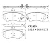 Ceramic DB1925 Brake Pads DB1925 CP1925 - Premier Performance Auto Parts | Universal Auto Spares