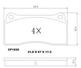 Ceramic DB1935 Brake Pads DB1935 CP1935 - Premier Performance Auto Parts | Universal Auto Spares