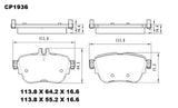 Ceramic DB1936 Brake Pads DB1936 CP1936 - Premier Performance Auto Parts | Universal Auto Spares