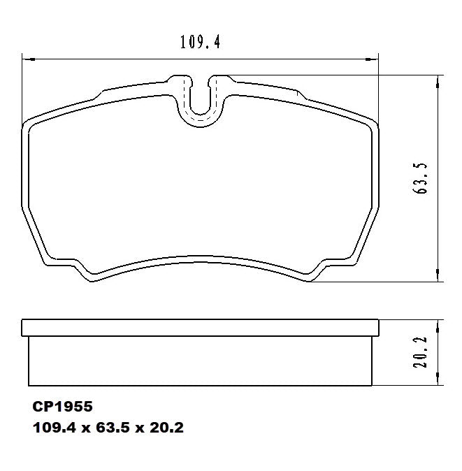 Ceramic Brake Pads CP1955 (DB1955) - Premier Performance Auto Parts